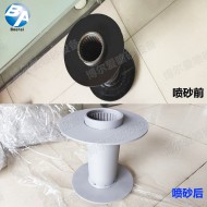 金屬件除漆噴砂效果